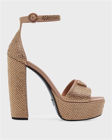 prada espadrille sandals|Prada ankle strap platform sandals.